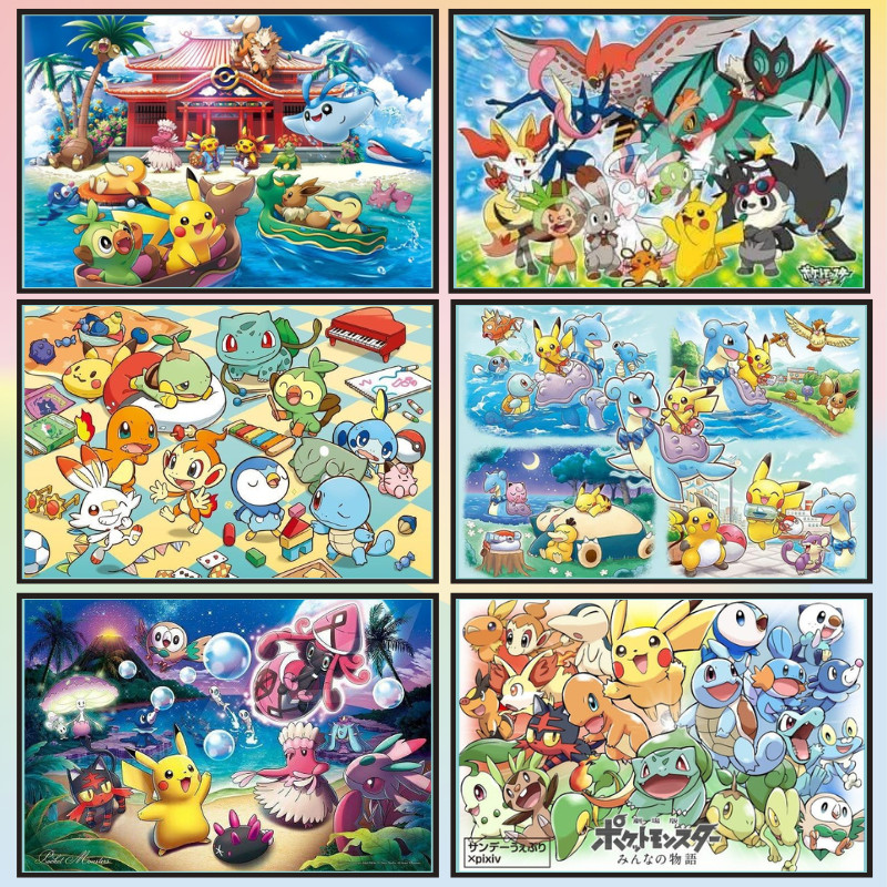 📣พร้อมส่ง📣【Pokémon】jigsaw puzzle-จิ๊กซอว์-300-1000-ชิ้น- ชิ้นของเด็ก จิ๊กซอว์ไม้ 1000 ชิ้น จิ๊กซอว์ 1000 ชิ้นสำหรับผู้ใหญ่ จิ๊กซอ จิ๊กซอว์ 500 ชิ้น🧩33-9 จิ๊กซอว์ 1000 ชิ้น สำหรับ ผู้ใหญ่ ตัวต่อจิ๊กซอว์ จิ๊กซอว์ การ์ตูน