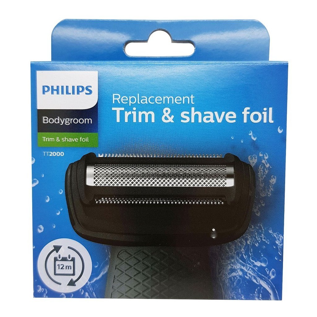 Philips TT2000/43 Bodygroom Replacement Trim & Shave Foil Waterproof Shaver Head