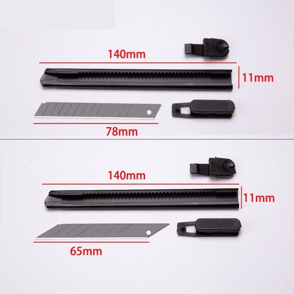 คัตเตอร์ อเนกประสงค์ มีดคัตเตอร์ คัตเตอร์ด้ามแสตนเลส ด้ามจับเหมาะมือ ใบมีดคม ราคาประหยัด HOME&OFFICE - รูปที่ 4