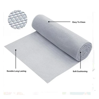 COD แผ่นกันลื่นอเนกประสงค์ PVC เหมาะสำหรับใช้บนโต๊ะอาหาร ลิ้นชัก ห้องครัว ขนาด 30X150 ซม