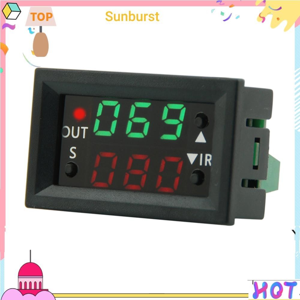 Dc12v 20A โมดูลรีเลย์สวิตช์ควบคุมวงจรจับเวลา จอแสดงผล LED ดิจิทัล [Sunburst11.th]