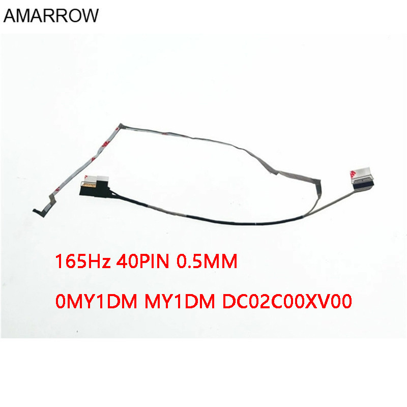 สายเคเบิลหน้าจอแล็ปท็อป LCD LCD LCD สําหรับ DELL G15 5520 G15 5521 5525 NO TOUCH 165Hz 40PIN 0.5 มม.