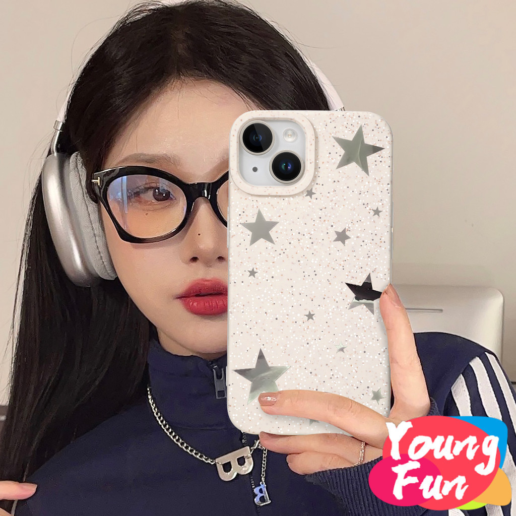 สําหรับ oppo ดาว น่ารัก ก้าน A17 A57 A77 4G A96 A16 A16S A74 A55 A54 4G 5G A33 2020 A52 A72 A92 A15S A15S A31 A12E A3S A9 A5เคสโทรศัพท์มือถือ ลายข้าวสาลี ย่อยสลายได้ เป็นมิตรกับสิ่งแวดล้อม