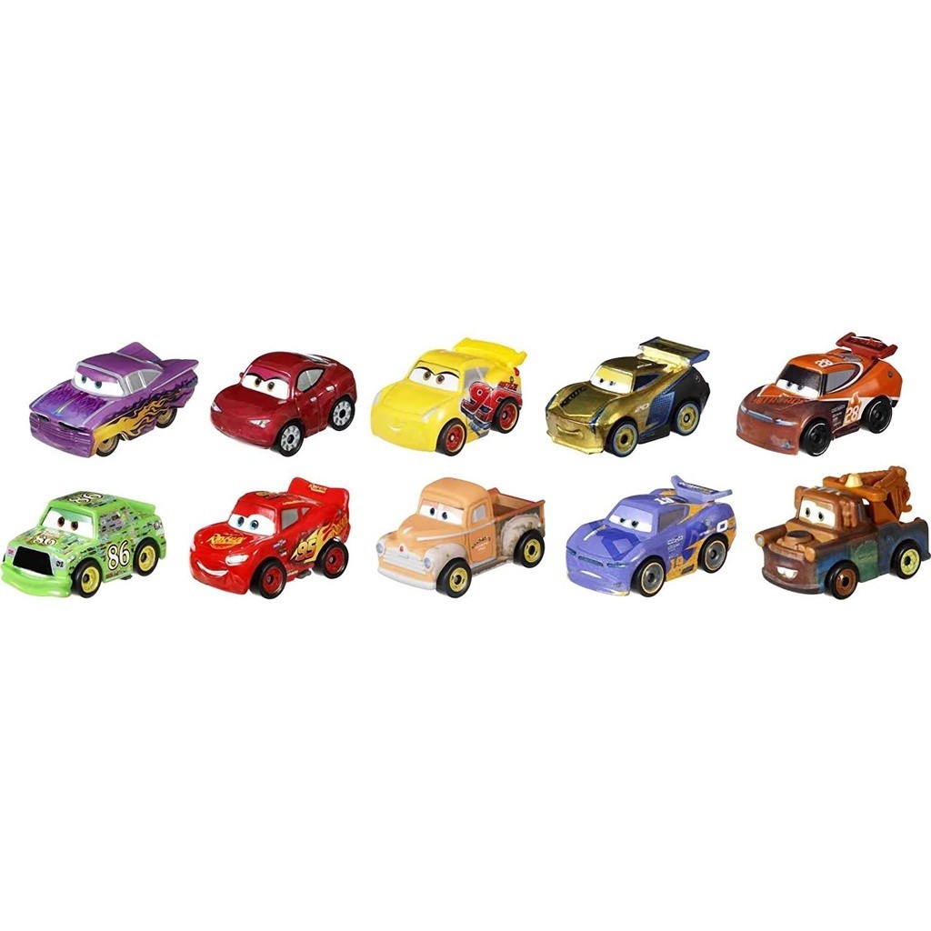 รถแข่ง รถ Disney Pixar Cars Mini Racers Derby Racers Series 10-Pack  1,590