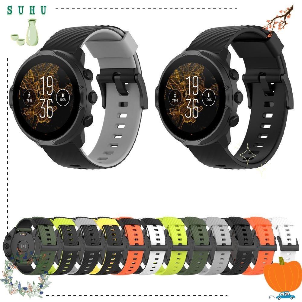 สายนาฬิกาข้อมือซิลิโคน สองสี สําหรับ Suunto 7 9 baro Spartan Sport Wrist HR