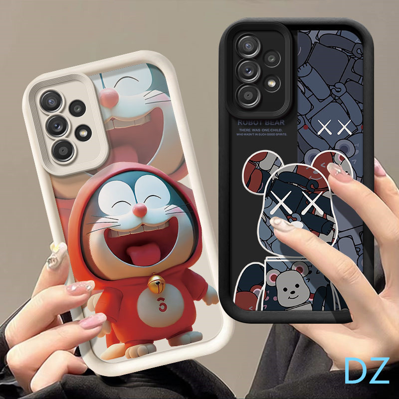 เคส Samsung A73 A53 A52 A52S A51 A23 กรณีโทรศัพท์มือถือซิลิโคนอ่อนนุ่มอะนิเมะ HTTY