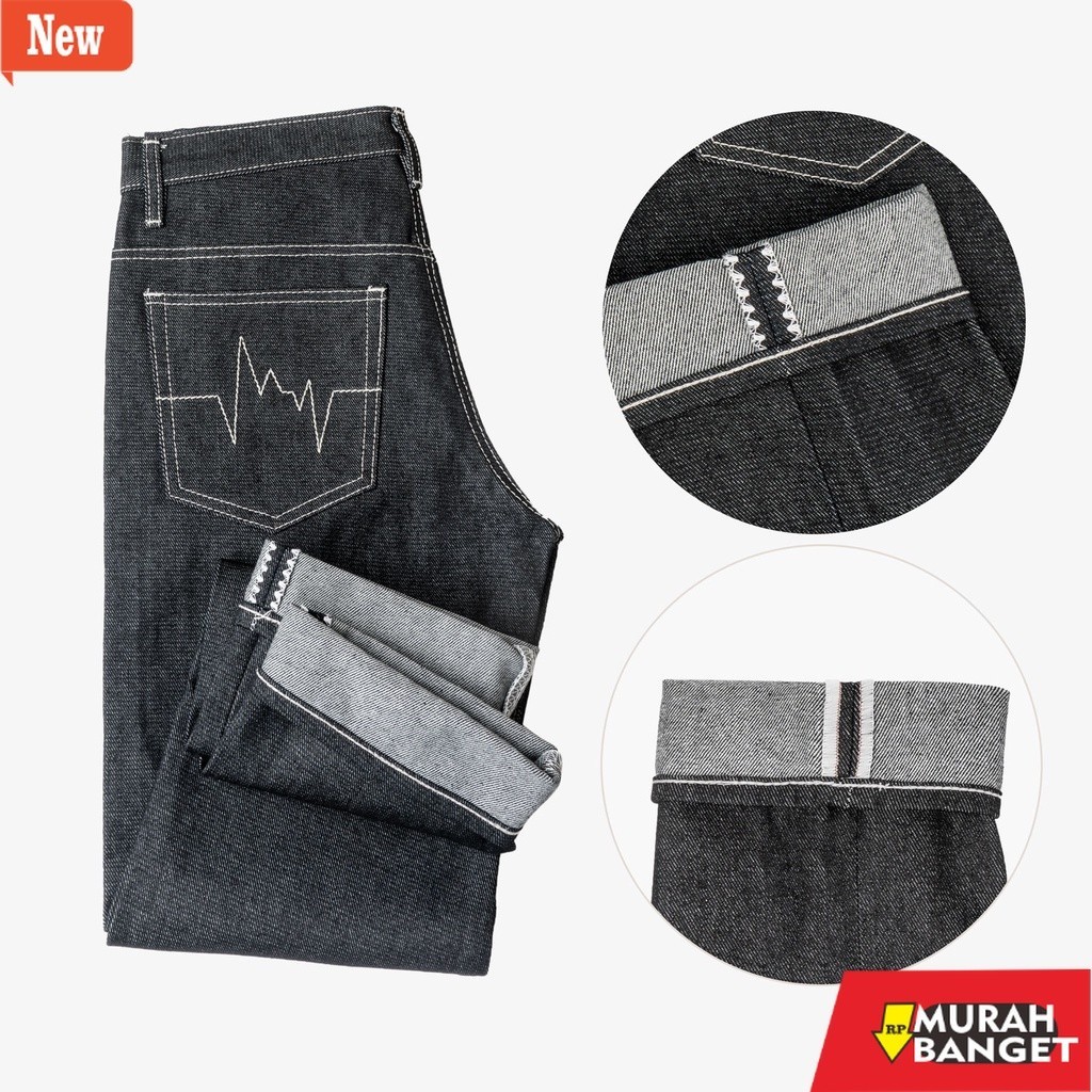 กางเกงเดนิมผู้ชาย-กางเกงริมริมผู้ชาย Selvedge Denim Selvedge Denim Original Mens Selvedge Jeans Selv