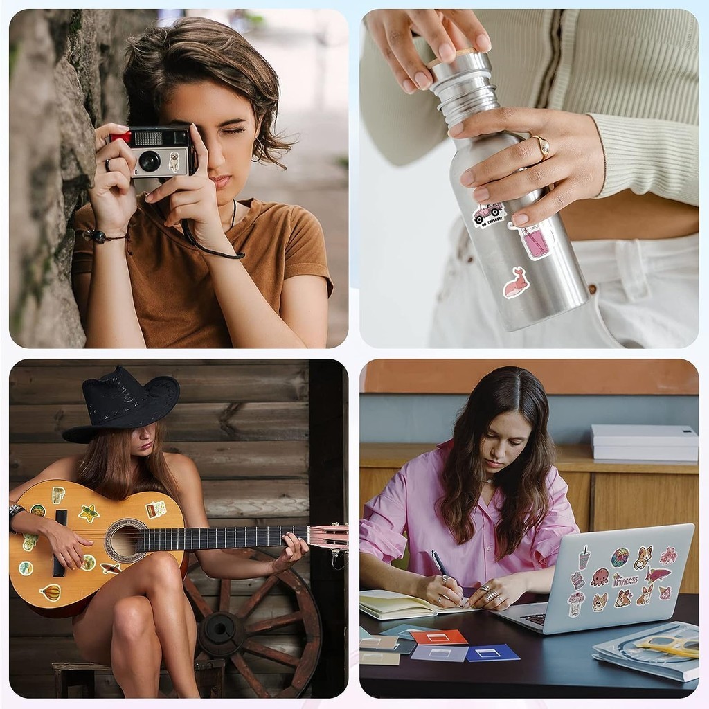 ใน 50ชิ้นพื้นที่ด้านนอกนักบินอวกาศสติกเกอร์กันน้ําการ์ตูน นักบินอวกาศ สติกเกอร์ไวนิลสําหรับแล็ปท็อป - รูปที่ 5