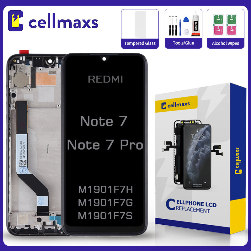 สําหรับ REDMI หมายเหตุ 7 Pro M1901F7G M1901F7H M1901F7I M1901F7S LCD หน้าจอสัมผัสเปลี่ยนกรอบ