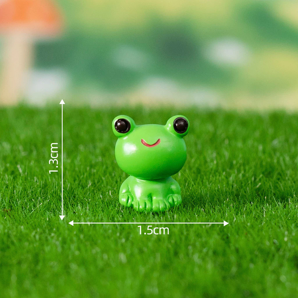 ตุ๊กตาตกแต่งสวนสัตว์น้อยกบเป็ดสีเหลืองสำหรับจัดสวนถาดไมโครแลนด์สเคป thumbnail 6