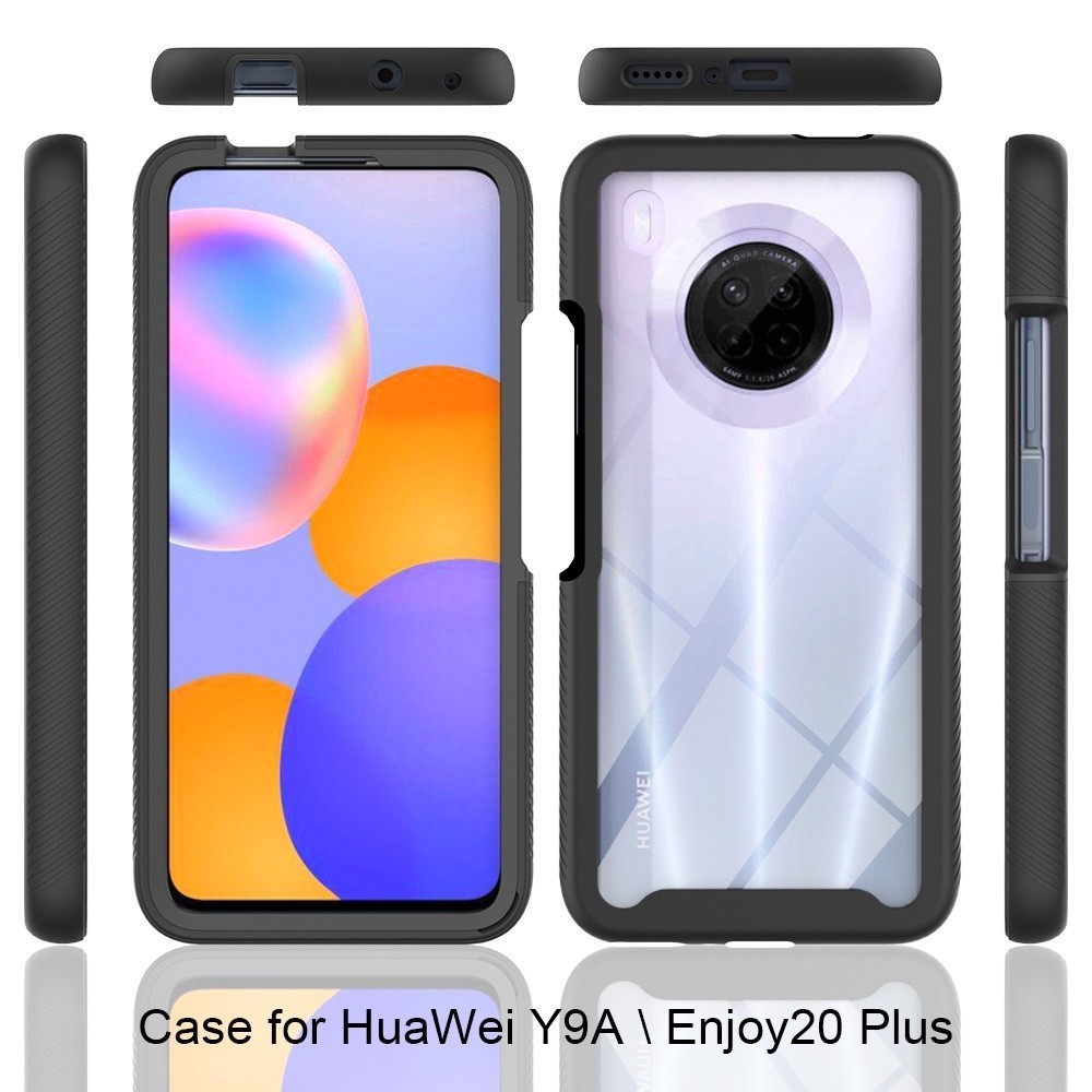 เคสโทรศัพท์มือถือ ซิลิโคนนิ่ม ใส กันกระแทก สองชั้น สําหรับ Huawei Y9A Y7A P Smart S 2021
