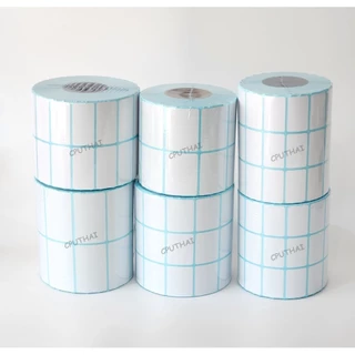 กว้าง 4cm - 10cm สติ๊กเกอร์ความร้อน (ไม่ต้องใช้หมึก) Direct Thermal Sticker Label *ไม่มีรอยปรุ*