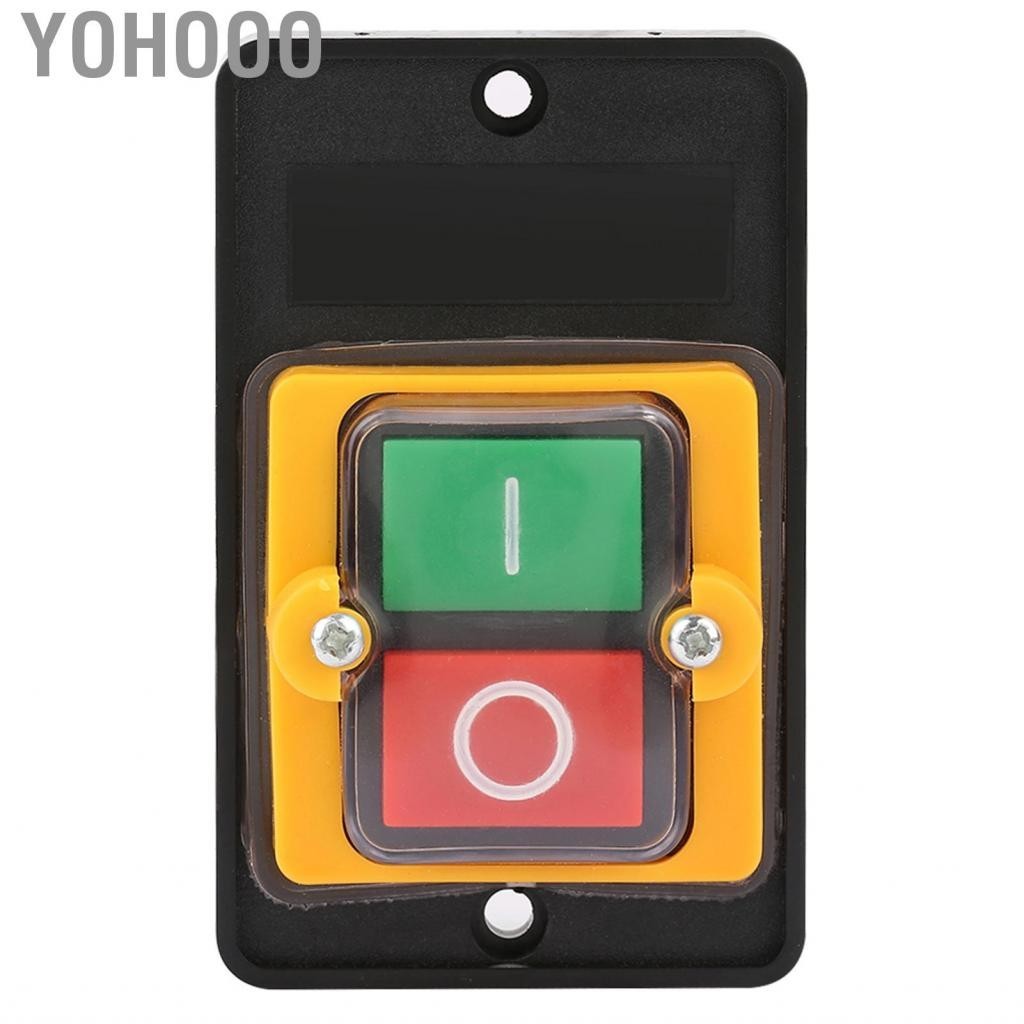 Yohooo Push Button Switch Waterproof On/Off Start Stop Mechanical Equipment