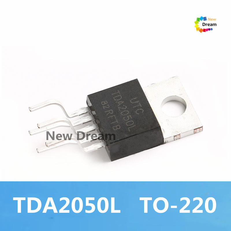TDA2050L 5PCS ใหม่ TDA2050 2050 TO-220 UTC Linear audio power amplifier ชิป IC/วงจรสั้นและป้องกันควา