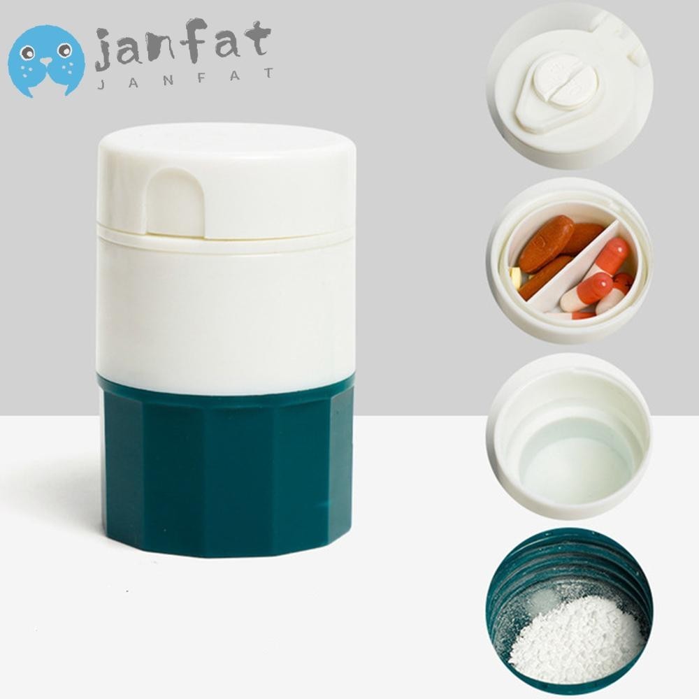 Janfat 3 in 1 ที่บดยา ยา สับ เม็ดยา วิตามิน แท็บเล็ต ตัดยา