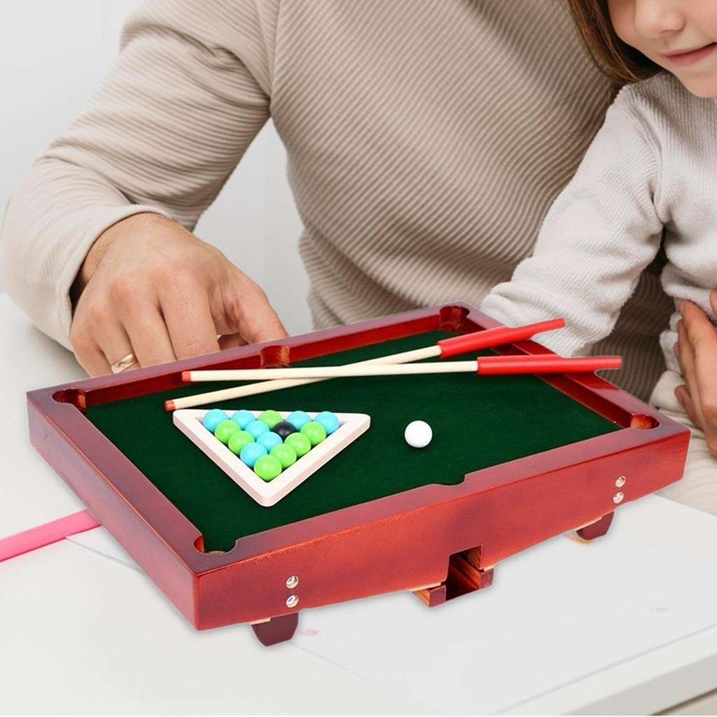 [Tachiuwa21] ของเล่นโต๊ะสนุกเกอร์ บิลเลียด ทรงสามเหลี่ยม ขนาดเล็ก สําหรับผู้ใหญ่ ครอบครัว