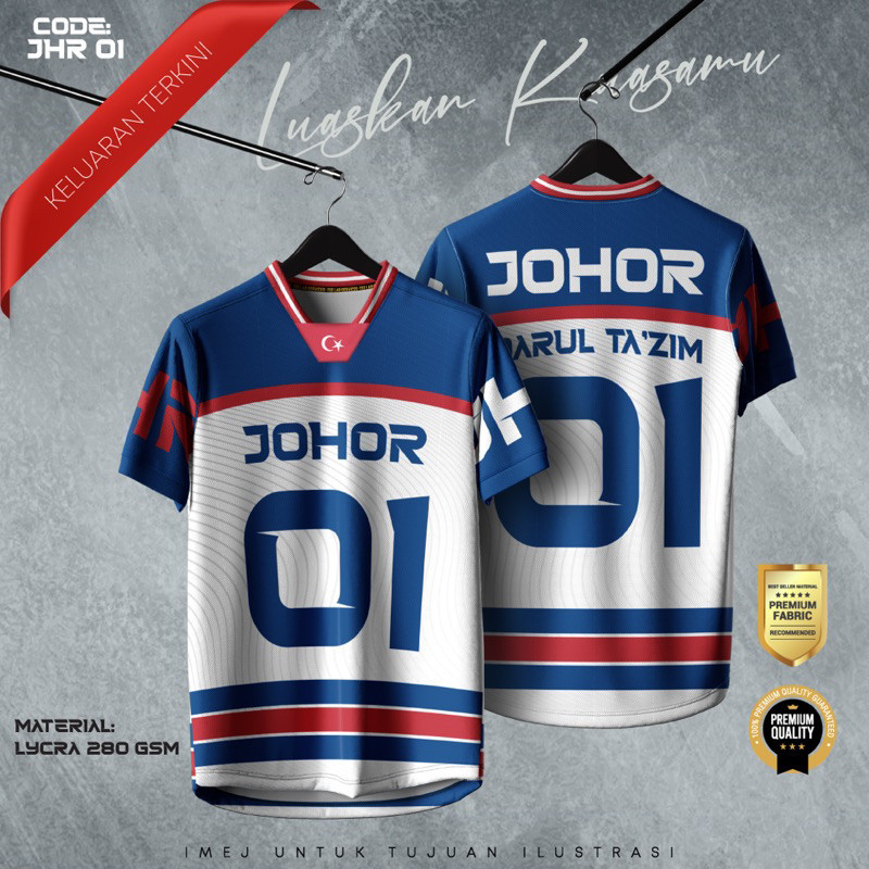 Nfl Jersey Custom Plus Size Kids Nfl Jersi NFL Edisi Negeri Johor [Sublimation Jersey]