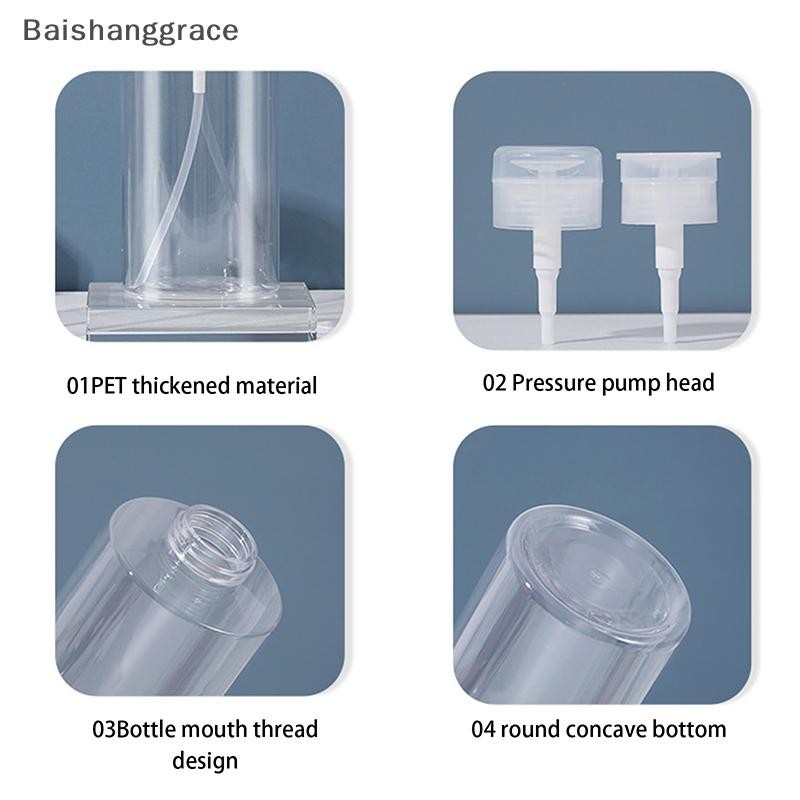 Baishangrace 100/150/200ml แบบพกพาขวดรีฟิลพลาสติกยาทาเล็บ Remover แอลกอฮอล์กดของเหลวปั๊มขวด HHT