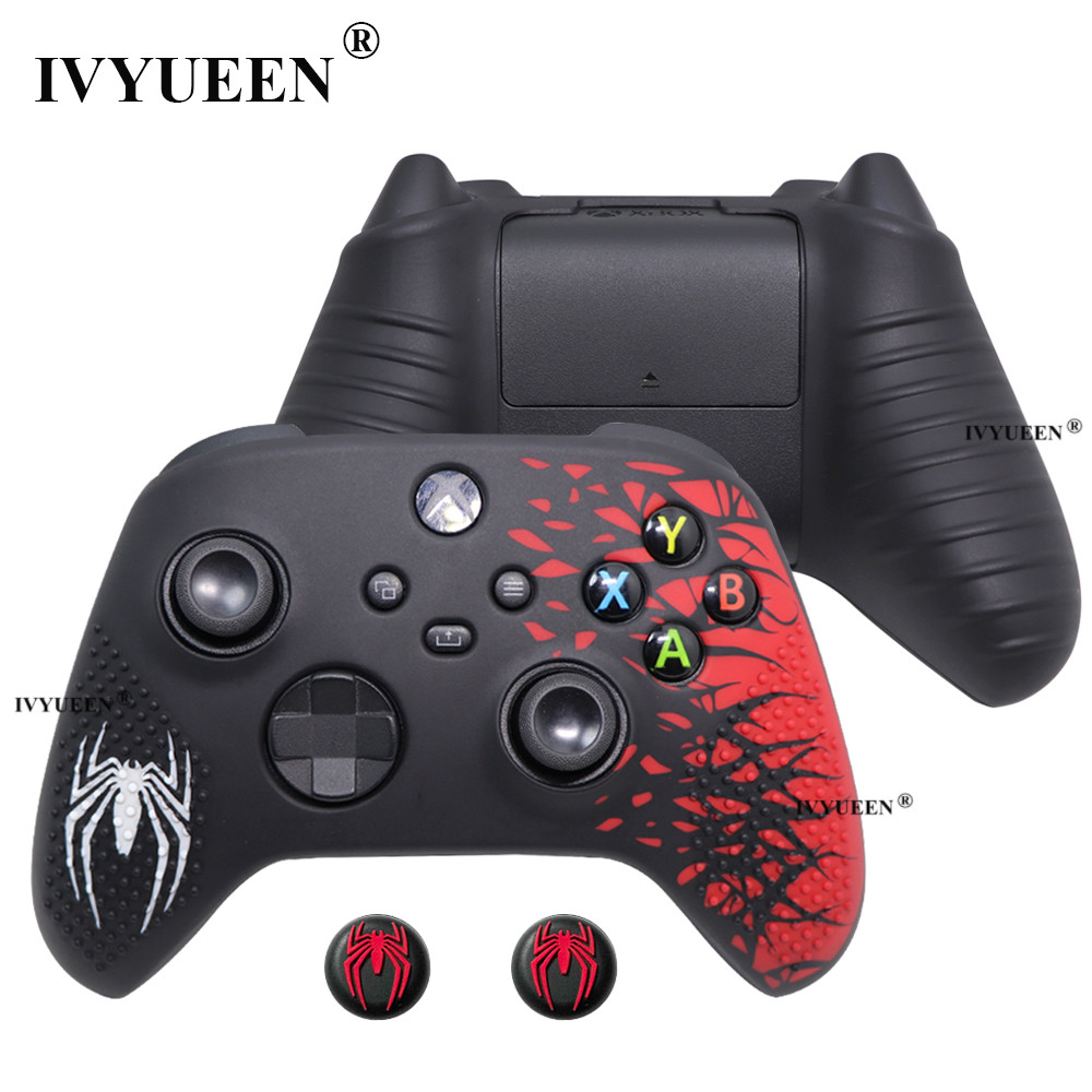 IVYUEEN เคสแมงมุมซิลิโคนกันลื่นสําหรับ XBox Series X/S Core Controller ฝาครอบอะนาล็อก Thumb Stick Grips ผิว