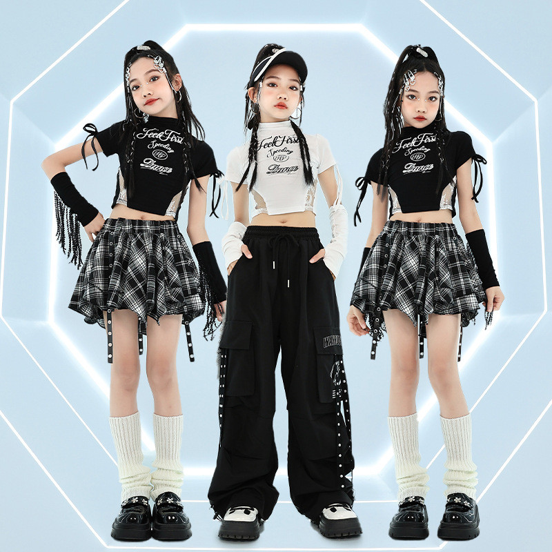 Xinghui Dance เครื่องแต่งกาย/เด็ก jazz Dance เครื่องแต่งกายสาว jazz กางเกงชุดเต้นรํา hiphop เด็ก Street Dance เครื่องแต่งกาย Fried Street ชุด