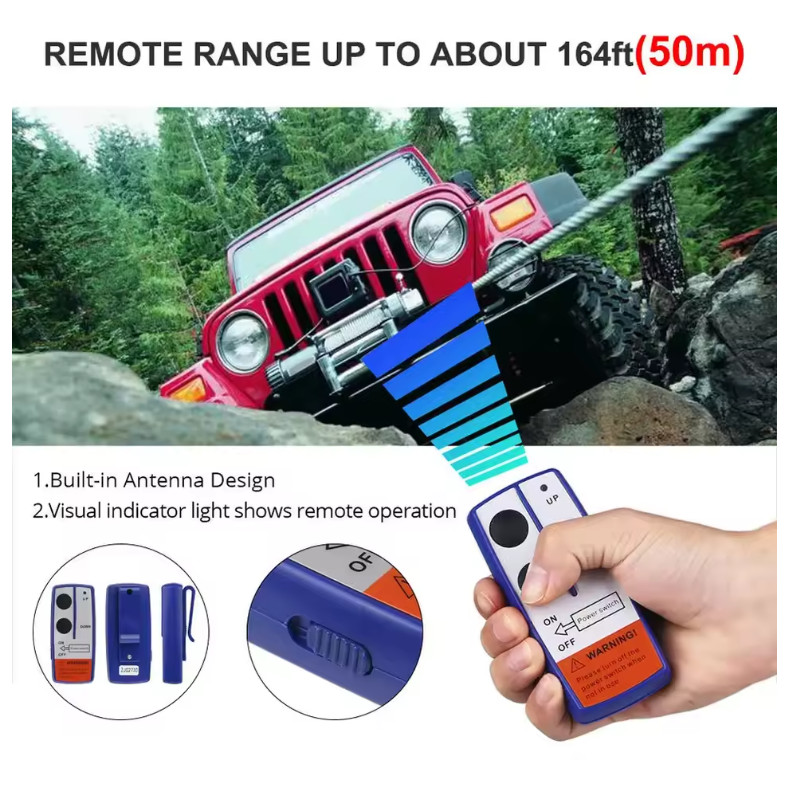 12v.24v Winch Rocker สวิทช์ Thumb 250A/400A/500A Solenoid รีเลย์ Contactor Winch สําหรับ ATV UTV สวิทช์ 4WD 4x4 เรือควบคุม - รูปที่ 2