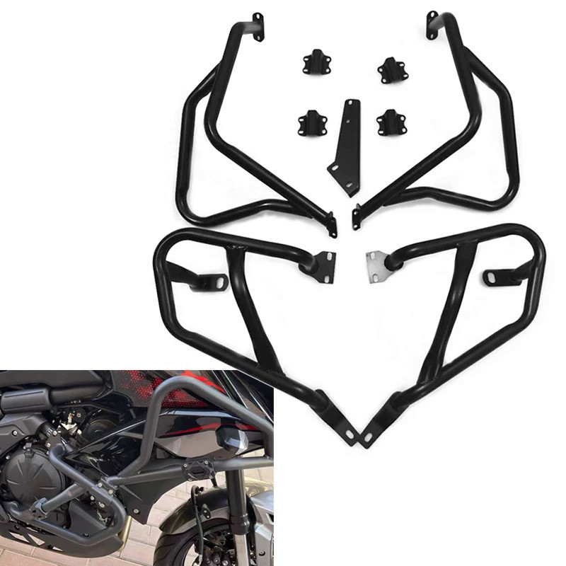 GM Fit For Kawasaki Versys650 KLE650 2015-2019 2020 2021 Motorcycle Engine Bumper Guard Frash Stunt 