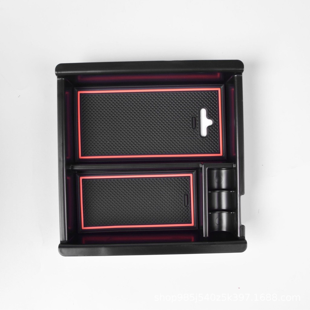 กล่องเก็บของที่วางแขนคอนโซลกลางรถยนต์สำหรับ Toyota Tacoma ปี 2016-2021 SR/SR5