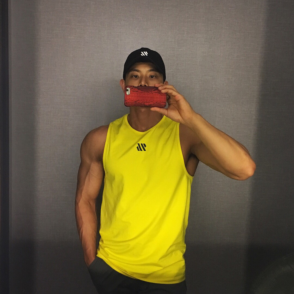 【Ready Stock】 American Workout Sleeveless Breathable Vest Men's Quick-Drying Sports Summer Slim-Fitting Fashion Brand Basketball Muscle T-shirt Training Clothes 4aPd