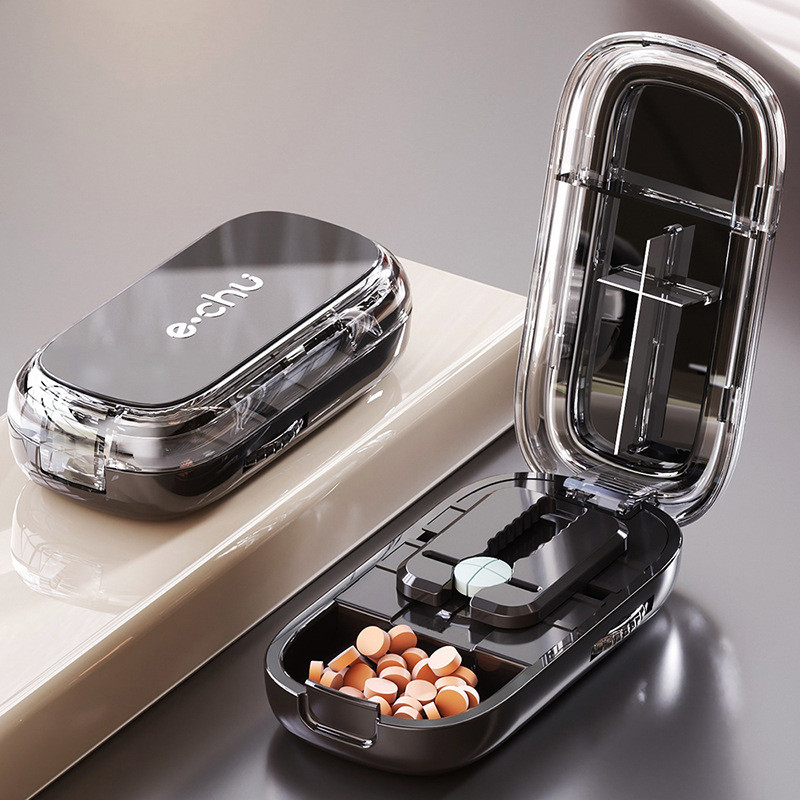 Pill cutter/divider/4ths CUT pill/2nds CUT pill/Portable pill Case photo线器-060