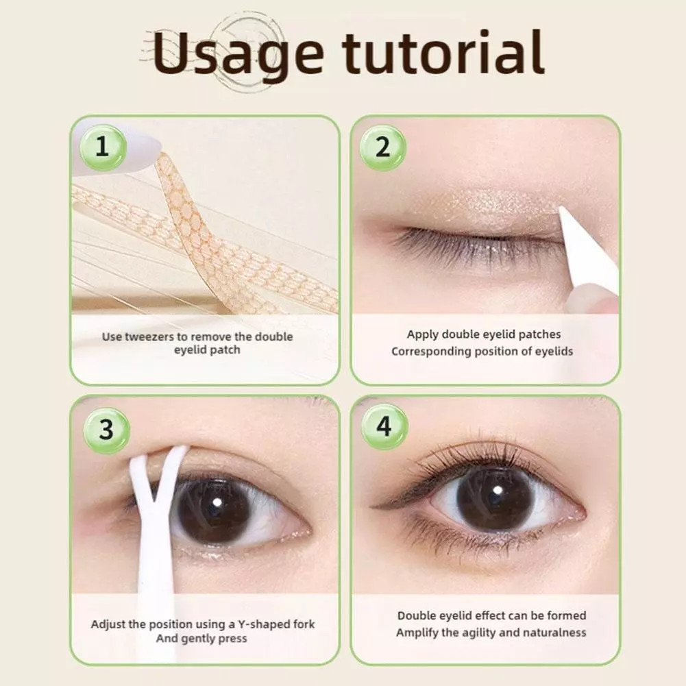 GECOMO สติกเกอร์ติดตาสองชั้น มองไม่เห็น ติดทน ไร้รอย ที่ติดตา 2 ชั้น ชนิดตาข่าย กล่องกลม (กล่องละ 120 แผ่น) - รูปที่ 5