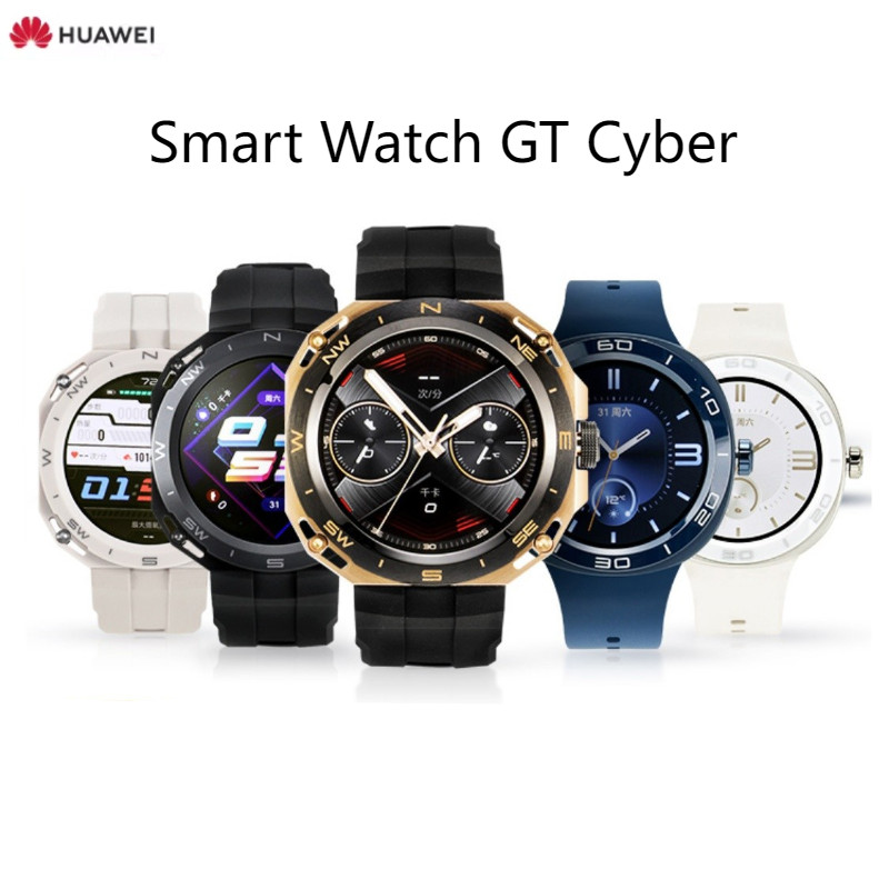 นาฬิกาข้อมือสมาร์ทวอทช์ กันน้ํา เชื่อมต่อบลูทูธ สําหรับ Huawei WATCH GT Cyber WeChat