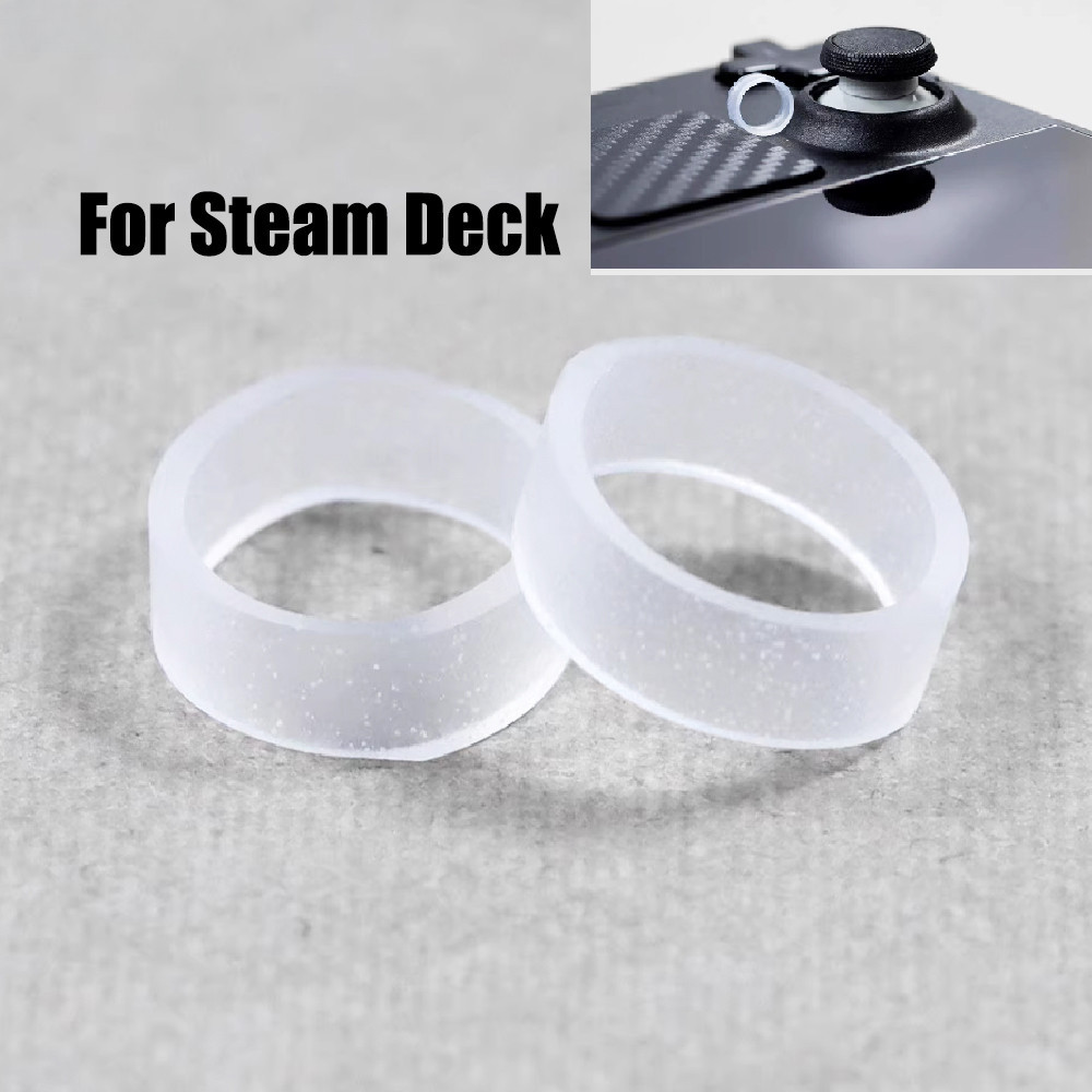 Nslikey แหวนยาง ป้องกันการชน สําหรับเครื่องเล่นเกม STEAM DECK 1 คู่