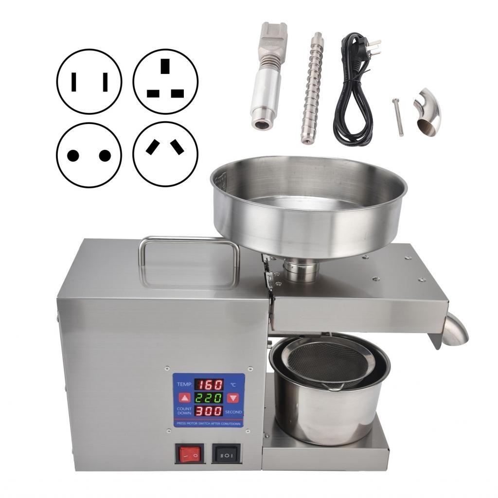 Intelligent Oil Press Stainless Steel Cereals Hot Cold Digital Extractor ZI