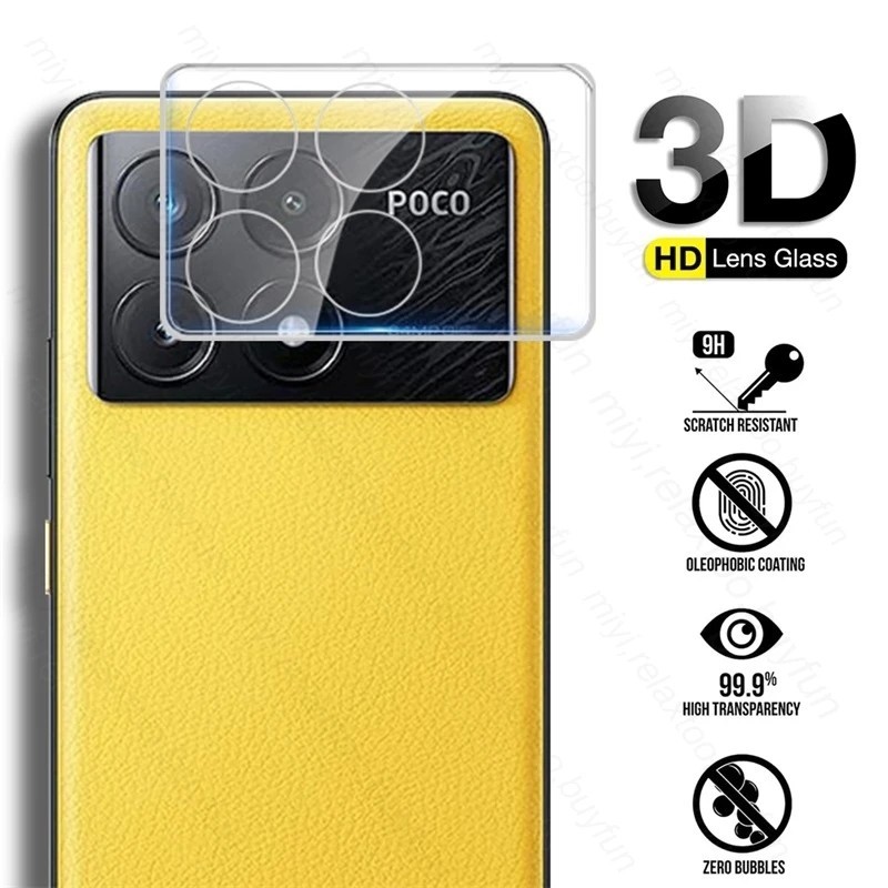 สําหรับ Xiaomi Poco F6 Pro 5G X6 6f 24069PC21G poko 6x x6pro 3D เลนส ์ กล ้ องแก ้ วฟิล ์ มป ้ องกันกระจกแข ็ ง Protector