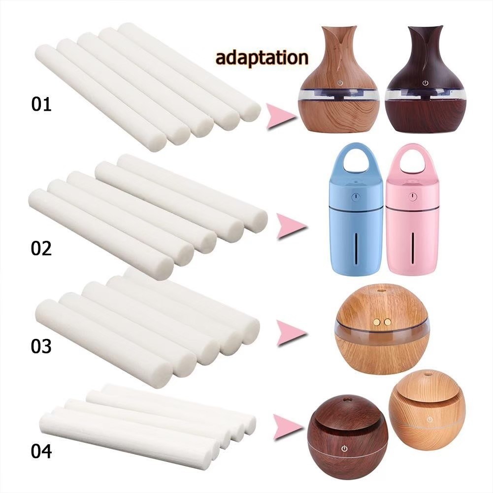 ไส้กรองสีขาว แท่งไส้กรอง ใช้สำหรับเครื่องพ่นไอน้ำ ขนาด10*200mm/ 8*200mm/ 8*130mm/ 8*70mm *มีให้เลือกหลายขนาด