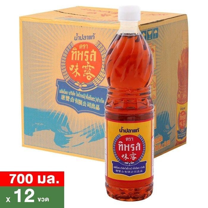 ทิพรส น้ำปลาแท้ขวดเพ็ท 700 มล. แพ็ค12