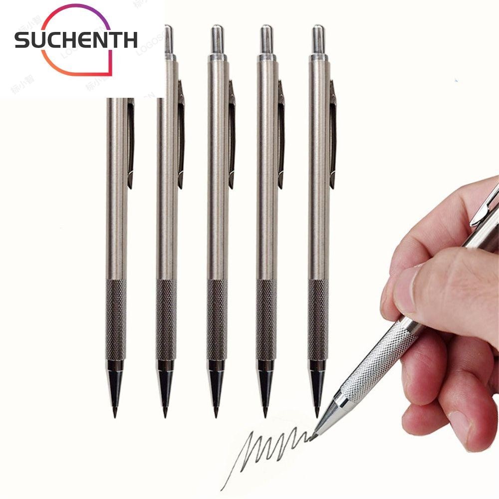 Suchenth ดินสอกด สเตนเลส 0.3 0.5 0.7 0.9 1.3 2.0 3.0 มม. สําหรับนักเรียน วาดภาพ