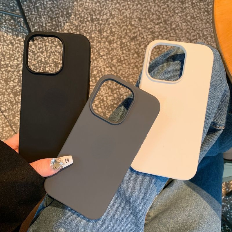 เคสกำมะหยี่  กันกระแทก ป้องกันกล้อง สําหรับ iPhone 15 Pro Max 14 ProMax 11 12 13 Pro Max เคสโทรศัพท์ซิลิโคน  เคสลบรอยได้