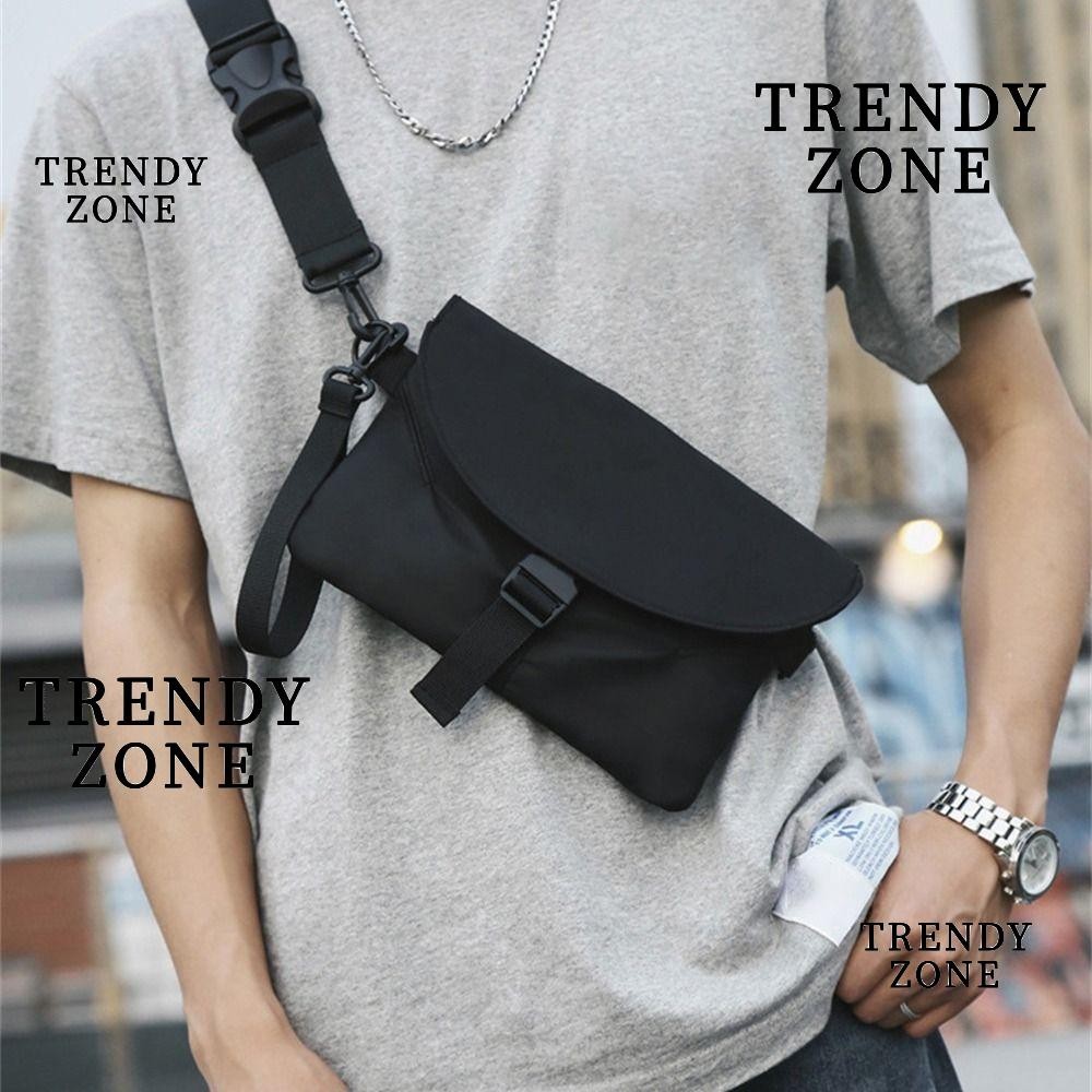 Trendyzone กระเป๋าคาดอก ผ้าไนล่อน ลําลอง สําหรับผู้ชาย
