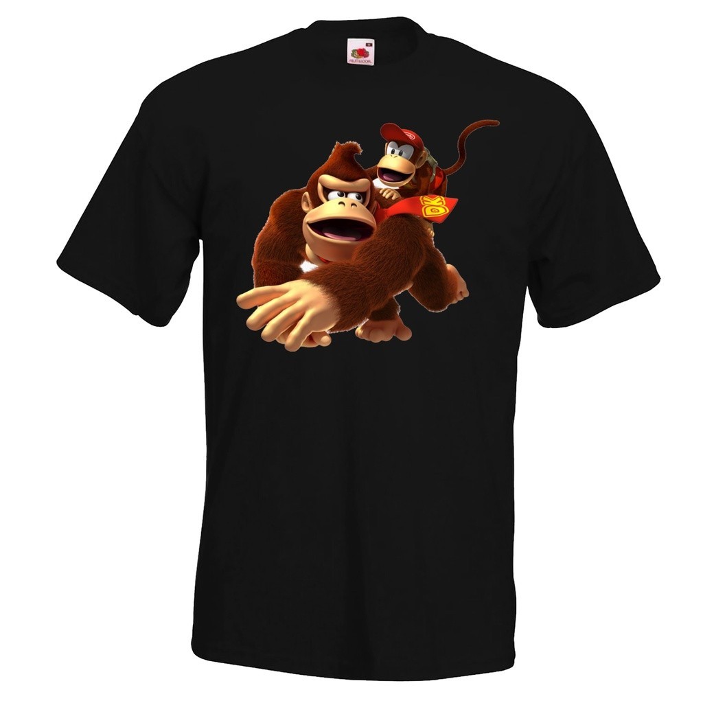 S-5XL เสื้อยืด พิมพ์ลาย Kong Donkey Diddy Nintendo Mario Super Hero สําหรับผู้ชาย