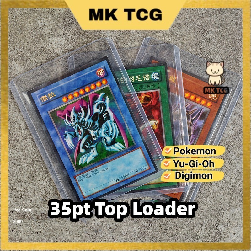 Mk Tcg Pokemon Card Top Loader Yu-Gi-Oh Top Loader Digimon Mini Snap One Piece Card Protector