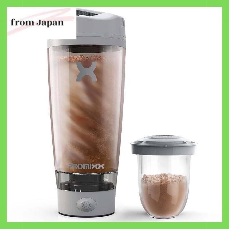 ขวดเชคโปรตีนไฟฟ้า 600 มล. แบบชาร์จไฟได้ และราบรื่น ไร้สาร BPA จากญี่ปุ่น PROMiXX PRO