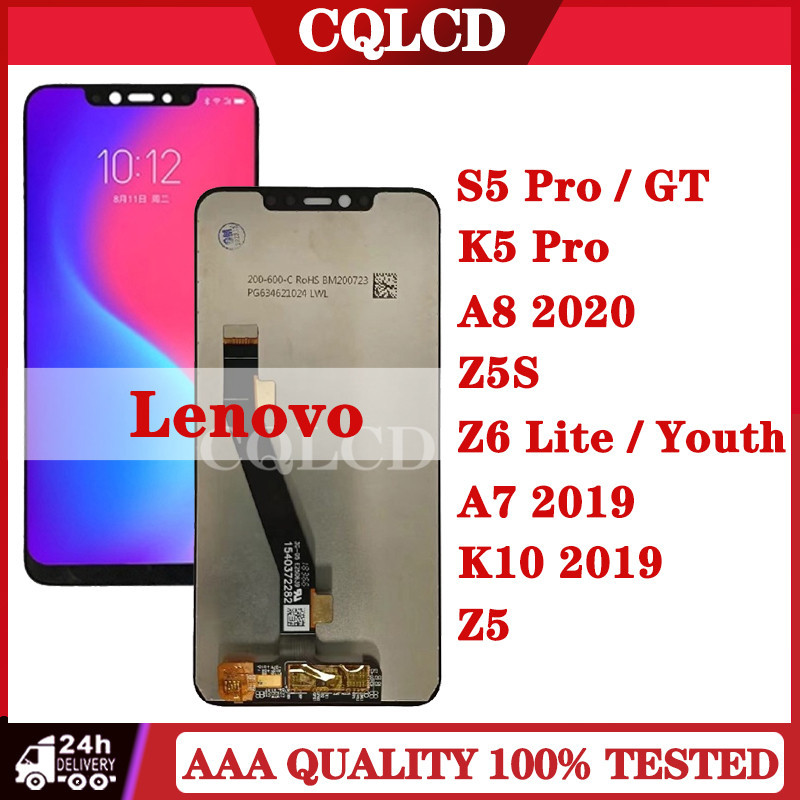 สําหรับ Lenovo S5 Pro LCD K5 Pro LCD A8 2020 LCD Z5S LCD Z6 Lite จอแสดงผล Touch Screen Digitizer Ass