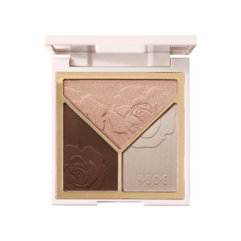 S-32🌟Nnuedwe พาเลทไฮไลท์ชิมเมอร์3in1เน้นและปรับโทนสีผิวให้สว่างขึ้น  เหมาะกับทุกสีผิว เกลี่ยให้เป็นธรรมชาติ มีความแวววาว - รูปที่ 7