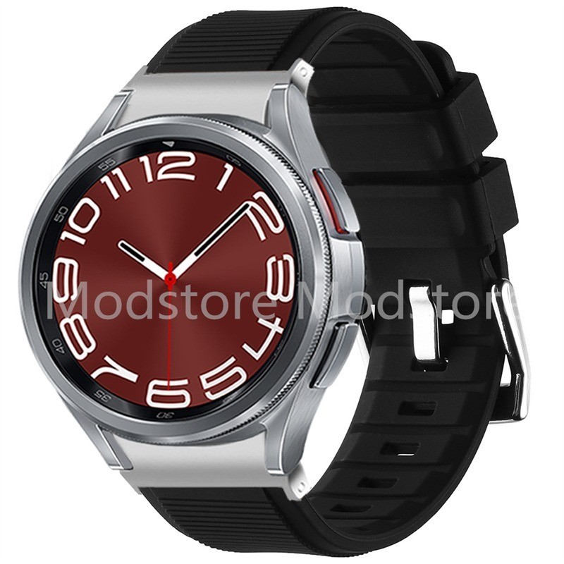 สายนาฬิกาข้อมือซิลิโคน ไม่มีรู สําหรับ Samsung Galaxy Watch 6 Classic 47 มม. 43 มม. 4/5/6 44 มม. 40 มม. Galaxy 5pro 45 มม. ราคา ถูกที่สุด ดีลบีเคเค แกลเลอรีภาพที่ 2