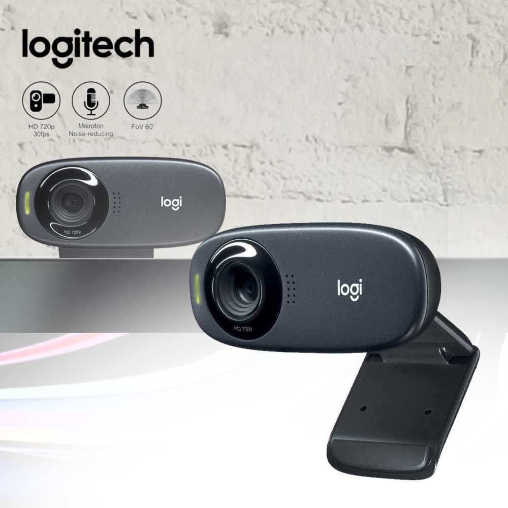 Logitech กล้องเว็บแคม ขนาดเล็ก HD 720P พร้อมไมโครโฟน - C310 - Tinari