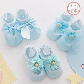 พร้อมส่ง ถุงเท้าผ้าฝ้าย ถุงเท้าเด็ก ระบายอากาศได้ดี สำหรับเด็กอายุ 0-1 ปี WZ12