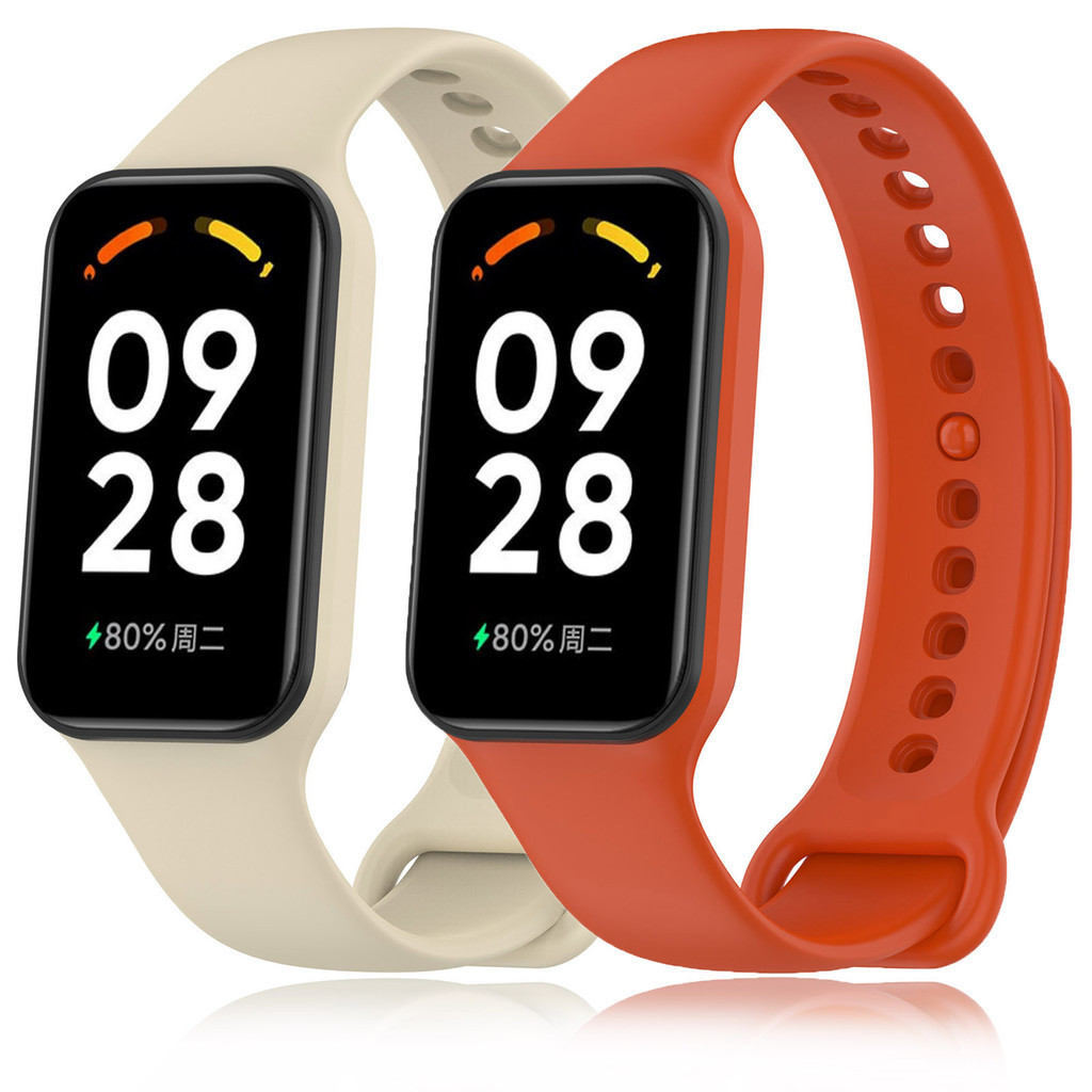 สายนาฬิกาข้อมือ ยางซิลิโคนนิ่ม แบบเปลี่ยน สําหรับ Xiaomi band 8 Active Smartwatch Redmi band 2