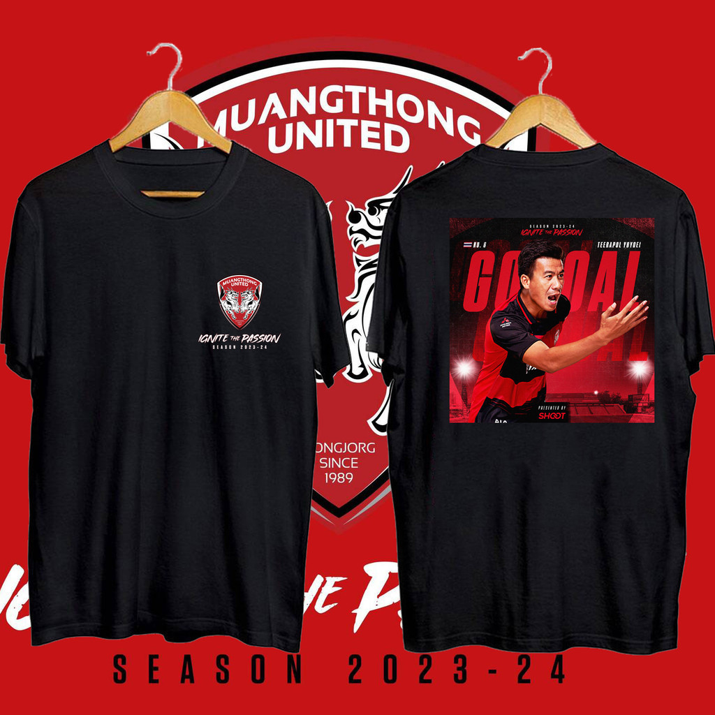 2024 เมืองทอง Muangthong United FC เมืองทอง เสื้อยืดคอกลมแขนสั้น