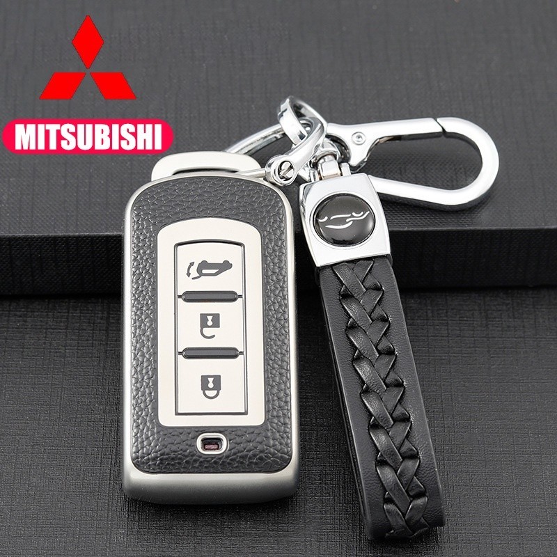Ftu เคสกุญแจรีโมตรถยนต์ หนัง TPU สําหรับ Mitsubishi Pajero Outlander ASX Eclipse Cross Montero Xpander